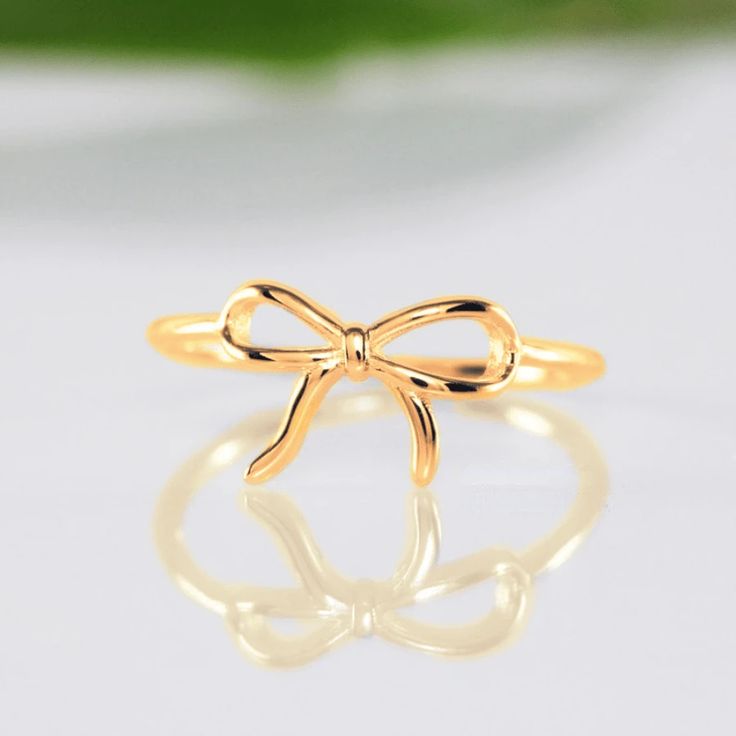 Golden Bow Ring