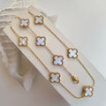 White Clover Necklace & Bracelet