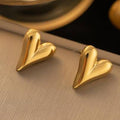 Minimal Heart Earring